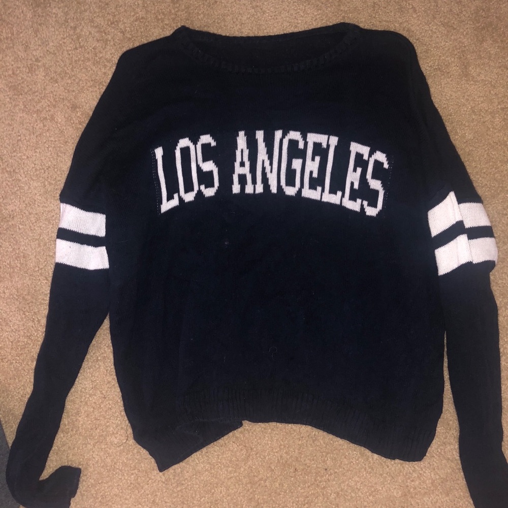 Brandy Melville Los Angeles Navy Sweater